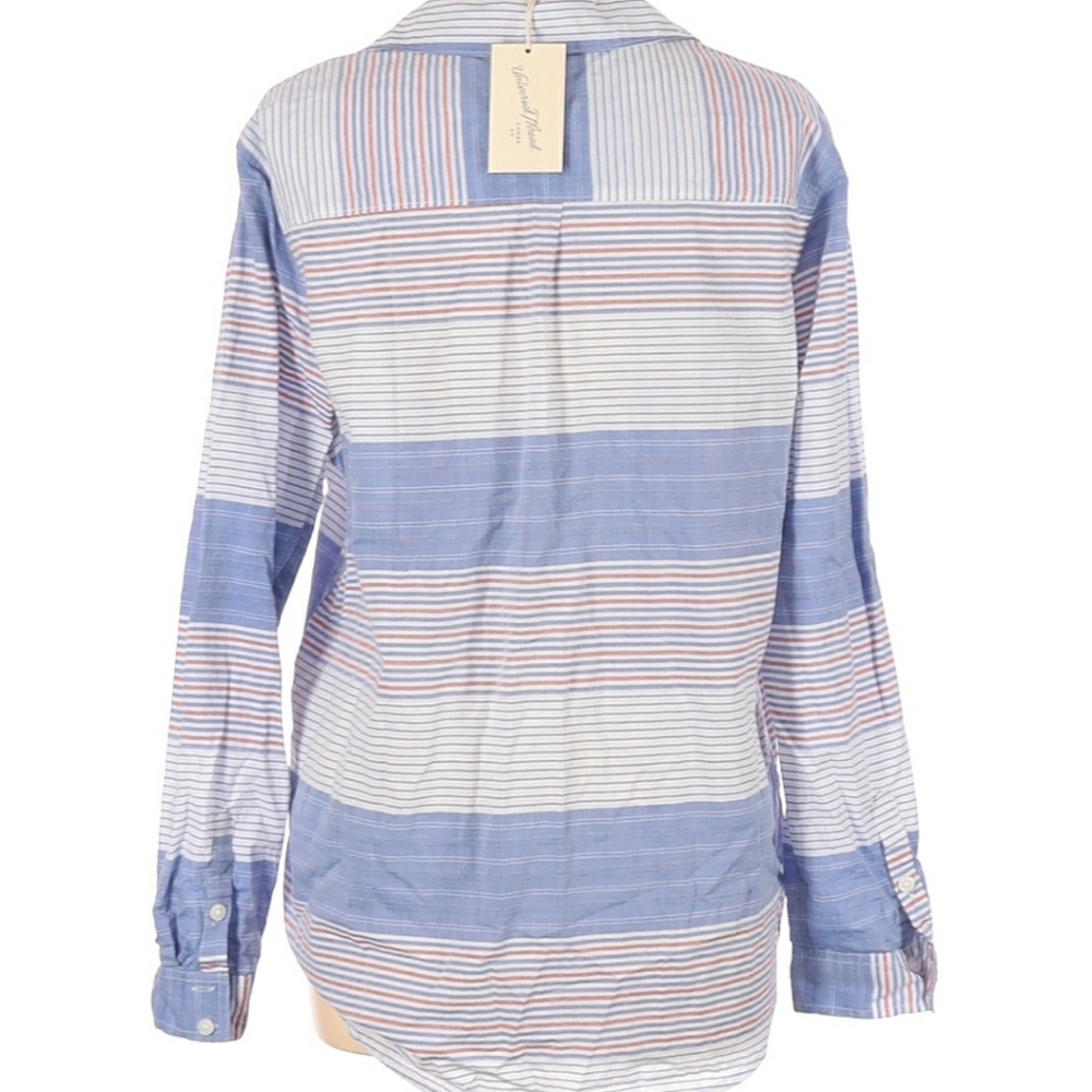Universal Thread Blue Striped Longsleeve Shirt - image 2